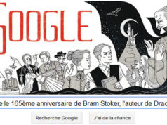 Google fête le 165ème anniversaire de Bram Stoker, l'auteur de Dracula [Doodle]