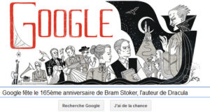 Google fête le 165ème anniversaire de Bram Stoker, l'auteur de Dracula [Doodle]