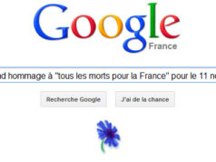 Google rend hommage à "tous les morts pour la France" pour le 11 novembre