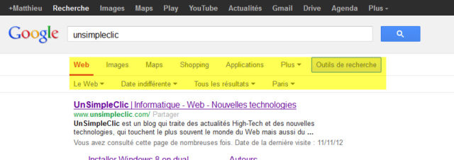 Google.fr - La nouvelle version de la page des résultats est disponible!