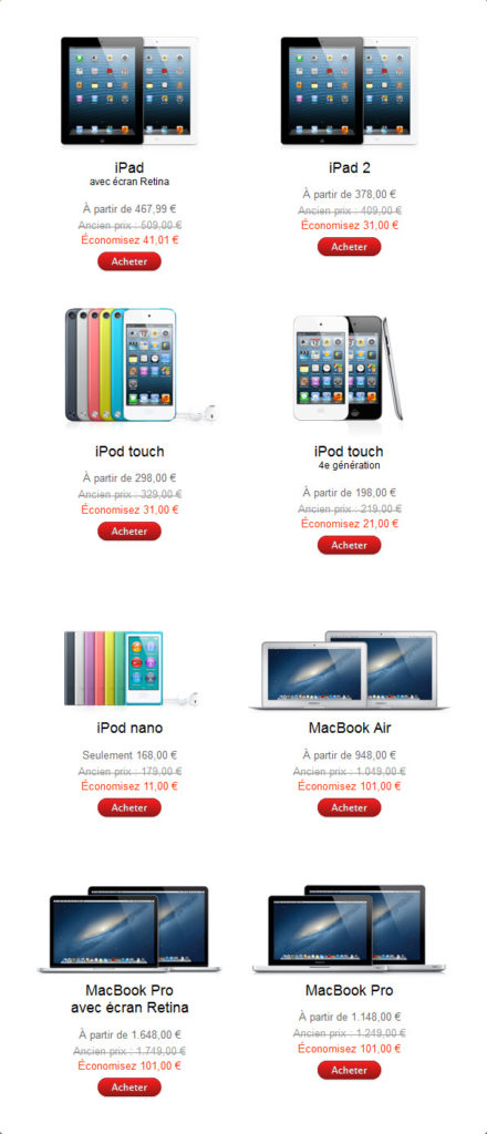 Black Friday Apple - Les promotions, c'est pour vendredi 23 novembre 2012! [MàJ]