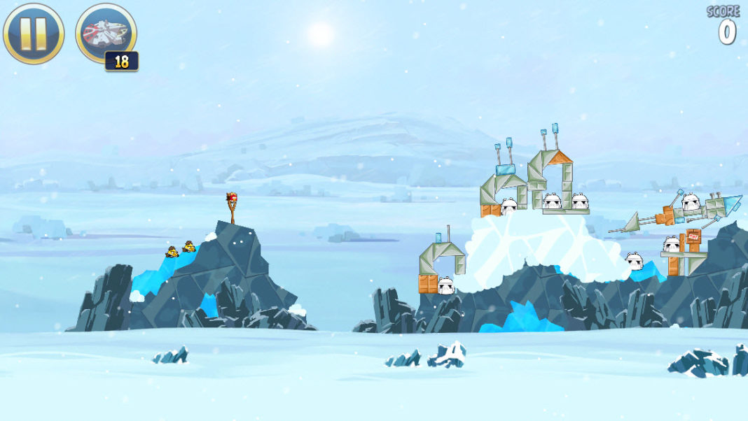 Angry Birds Star Wars : de nouveaux niveaux avec la planète Hoth