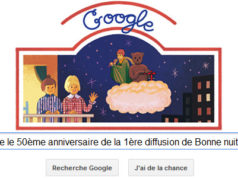 Google fête le 50ème anniversaire de la 1ère diffusion de Bonne nuit les petits