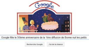 Google fête le 50ème anniversaire de la 1ère diffusion de Bonne nuit les petits