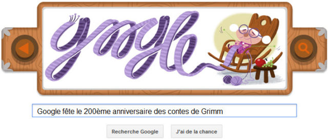 Google fête le 200ème anniversaire des contes de Grimm [Doodle]