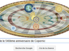 Google fête le 540ème anniversaire de Copernic [Doodle]