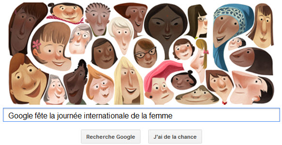 Google fête la journée internationale de la femme