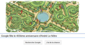 Google fête le 400ème anniversaire d'André Le Nôtre