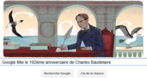 Google fête le 192ème anniversaire de Charles Baudelaire [Doodle]