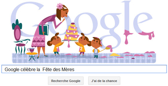 Google célèbre la Fête des Mères [Doodle]