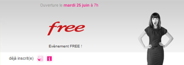 Free de nouveau sur Vente-Privee.com à compter du 25 juin 2013