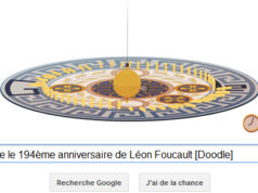 Google fête le 194ème anniversaire de Léon Foucault [Doodle]