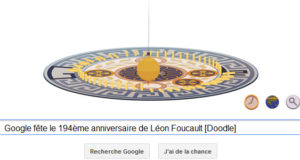 Google fête le 194ème anniversaire de Léon Foucault [Doodle]