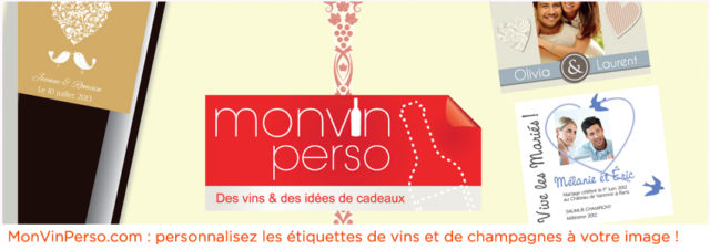 MonVinPerso.com personnalisation d'étiquettes de vins