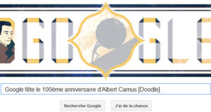 Google fête le 100ème anniversaire d'Albert Camus [Doodle]