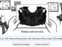 Google fête le 129ème anniversaire de Hermann Rorschach [Doodle]