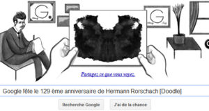 Google fête le 129ème anniversaire de Hermann Rorschach [Doodle]