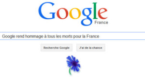 Google rend hommage à tous les morts pour la France [Doodle]