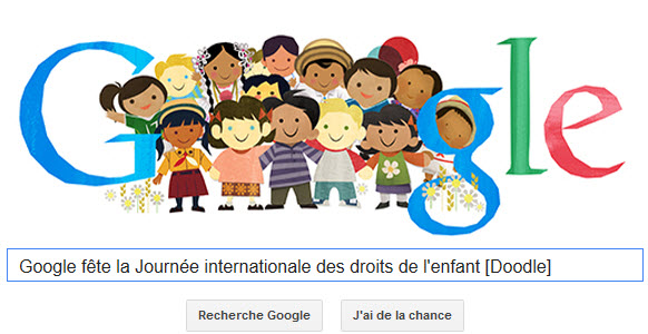 Google fête la Journée internationale des droits de l'enfant [Doodle]