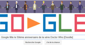 Google fête le 50ème anniversaire de la série Doctor Who [Doodle]