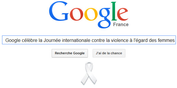 Google célèbre Journée internationale pour l'élimination de la violence à l'égard des femmes [Doodle]