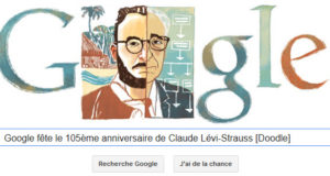 Google fête le 105ème anniversaire de Claude Lévi-Strauss [Doodle]