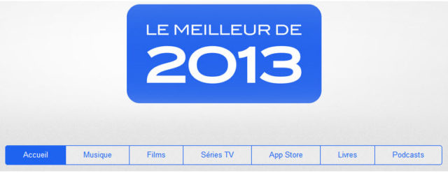 Le top iTunes 2013 est disponible