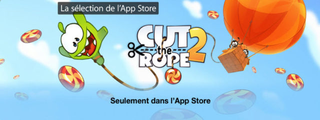 Cut The Rope 2 est disponible comme prévu!