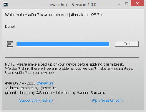#Jailbreak #Untethered des iOS 7 et 7.x : le pas à pas avec l’outil #evasi0n