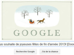 Google vous souhaite de joyeuses fêtes de fin d'année 2013 ! [Doodle]