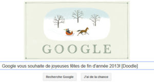 Google vous souhaite de joyeuses fêtes de fin d'année 2013 ! [Doodle]