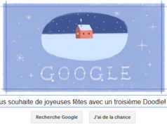 Google vous souhaite de joyeuses fêtes avec un troisième Doodle!