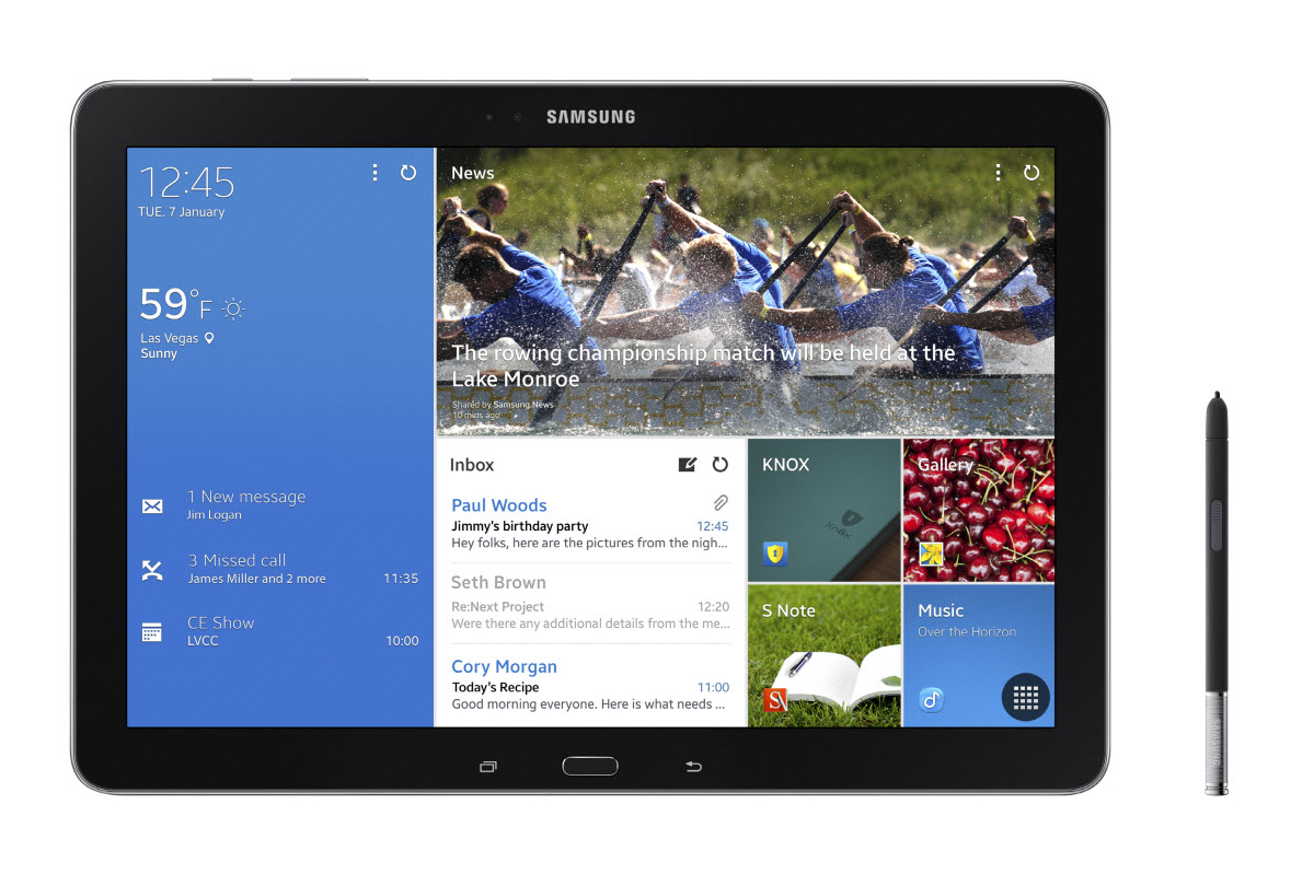 #CES2014 : Samsung officialise la Galaxy Note Pro 12.2