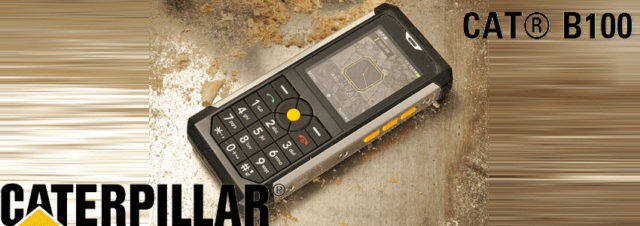 #CES2014 : Caterpillar présente le CAT B100, son nouveau mobile ultra résistant