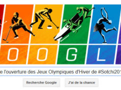 Google fête l'ouverture des Jeux Olympiques d'Hivers de #Sotchi2014