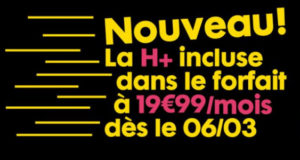 La H+ débarque enfin chez Sosh sur son forfait à 19,99€ mais en profite pour supprimer l’offre Cineday La H+ débarque enfin chez Sosh sur son forfait à 19,99€ mais en profite pour supprimer l'offre Cineday