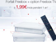 Free propose son forfait Freebox Design Crystal + option TV à 1,99€ sur Vente-privée.com pendant 3 jours