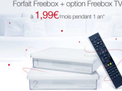 Free propose son forfait Freebox Design Crystal + option TV à 1,99€ sur Vente-privée.com pendant 3 jours