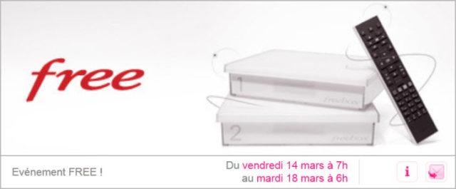 L'offre Freebox Crystal à 1,99€/mois pendant 1 an est prolongée jusqu'au 20 mars 2014 6h