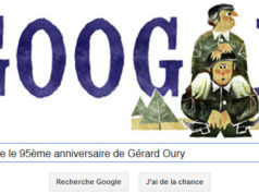 Google fête le 95ème anniversaire de Gérard Oury [Doodle]