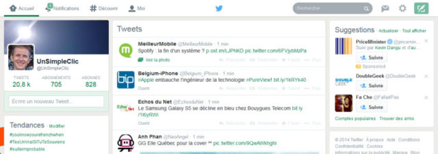 Twitter : encore une interface avec cette fois, l'ajout d'une troisième colonne