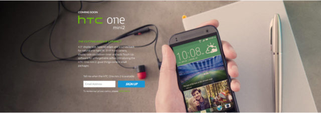 HTC dévoile le petit frère du HTC One (M8), le HTC One Mini 2 à 449€