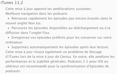 iTunes 11.2 est disponible au téléchargement