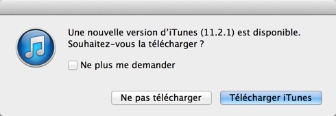 iTunes 11.2.1 est disponible au téléchargement