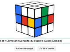 Google fête le 40ème anniversaire du Rubik's Cube [Doodle]