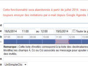 Google mettra fin à l'envoi d'invitations Google Agenda depuis Gmail en juillet 2014