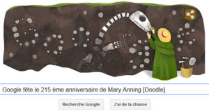 Google fête le 215ème anniversaire de Mary Anning [Doodle]