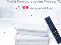 Free propose son forfait Freebox + option TV à 1,99€ sur Vente-privee.com