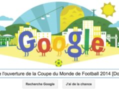 Google fête l'ouverture de la Coupe du Monde de Football 2014 [Doodle]