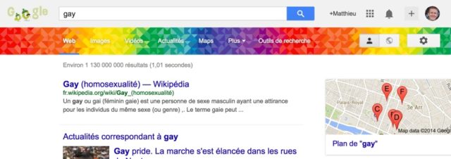 Gay Pride : tapez "gay" et admirez l'easter egg Google